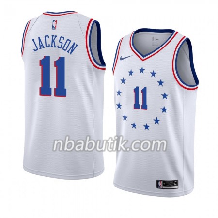 NBA Mænd Trøje Philadelphia 76ers Demetrius Jackson 11 2018-19 Nike Hvid Swingman